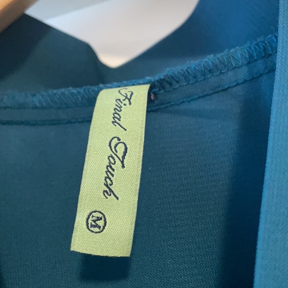 Dark teal short dress/Tunic - Picture 3 of 3